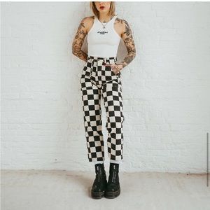 P&Co checkered service fatigue pants 🖤
